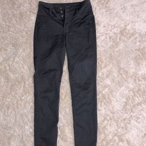 High rise grey pants